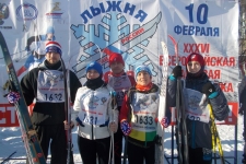  "Лыжня России - 2108"  - семейный праздник. Самому младшему участнику 5 лет